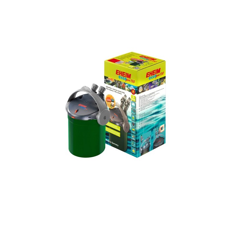 Filtre extérieur avec EHEIM masse filtrante SUBSTRAT pro mousse ouate et coussin au charbon actif inférieur 130