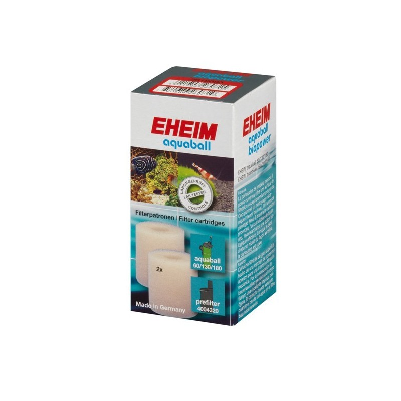 Cartouche filtrante pour filtre intérieur 2208 - 2212 aquaball 60 - 180 et biopower 160 - 240 (2 pièces) 2618080